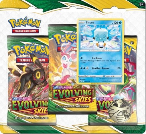 Pokémon - Evolving Skies - 3 Pack Blister Eiscue