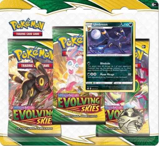 Pokémon - Evolving Skies - 3 Pack Blister Umbreon