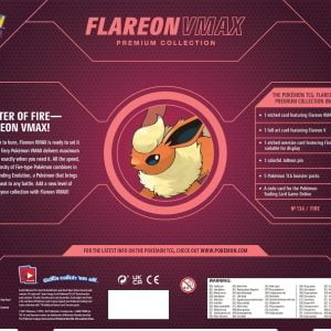 pokemon flareon vmax premium collection back