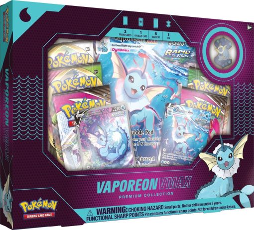 pokemon vaporeon vmax premium collection