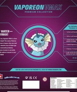 pokemon vaporeon vmax premium collection back