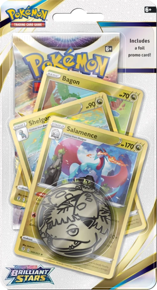 Pokémon - Brilliant Stars - Salamence Premium Checklane Blister