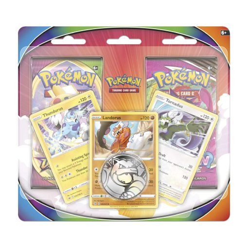 pokemon tcg tornadus thundurus and landorus cards with 2 booster packs and coin