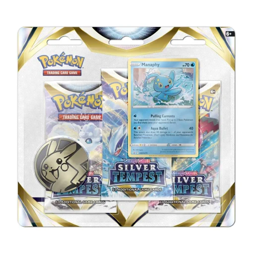 Silver Tempest 3 Pack Blister Manaphy