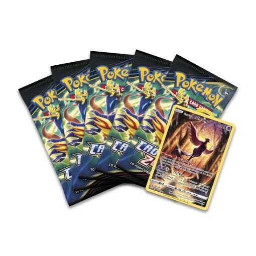 pokemon trading card game swsh125 crown zenith tin galarian articuno contents