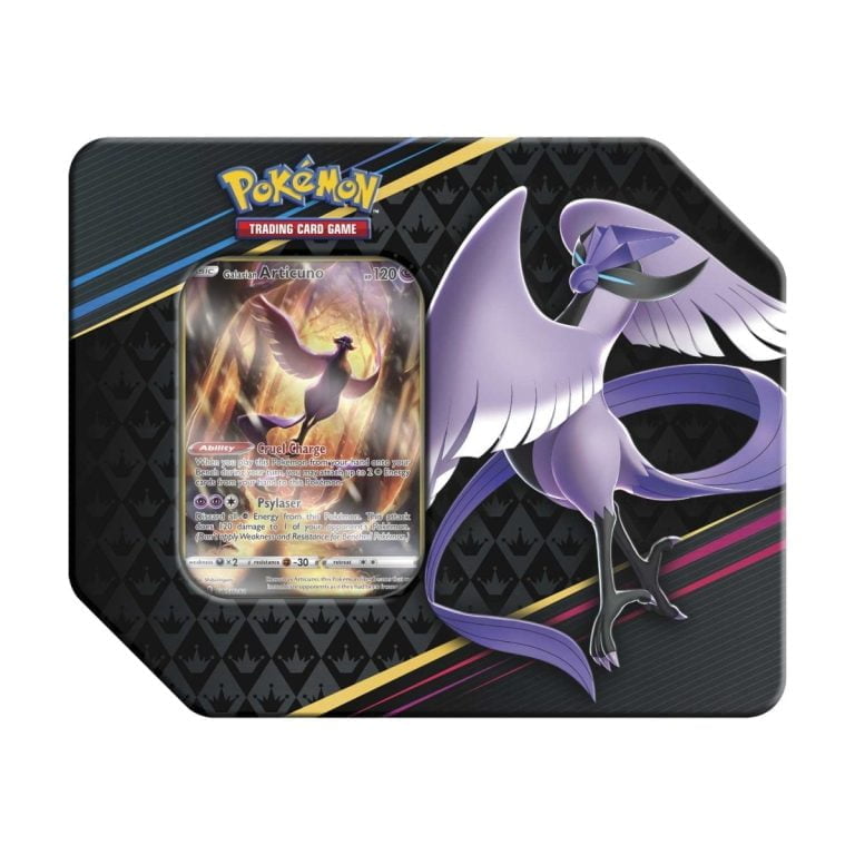 PreOrder Crown Zenith Galarian Articuno Tin Pokémon TCG