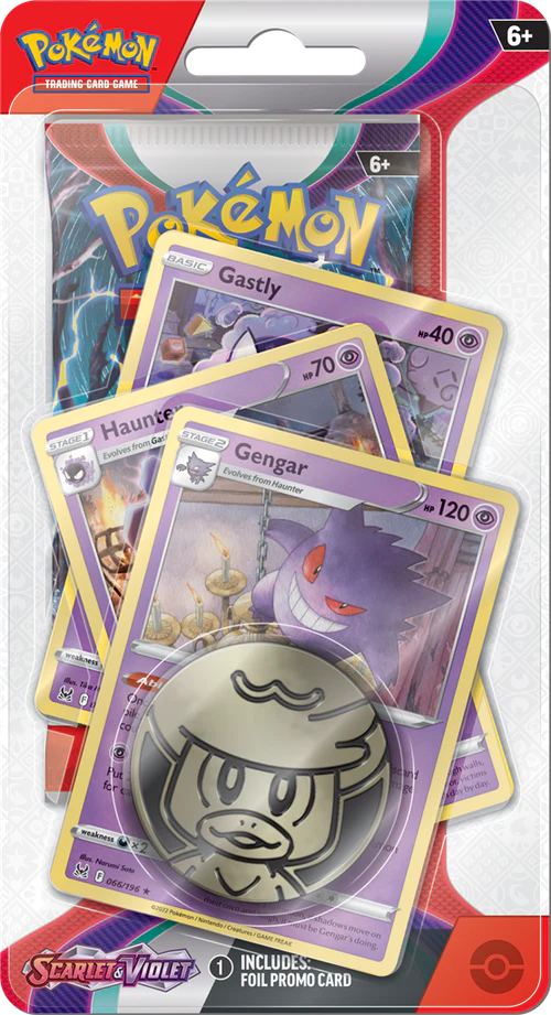 Pokemon - Pokemon TCG Scarlet & Violet Checklane Blister (Vários modelos) ㅤ, JOGOS DE MESA