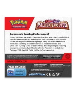 pokemon trading card game sv2 paldea evolved booster box display back